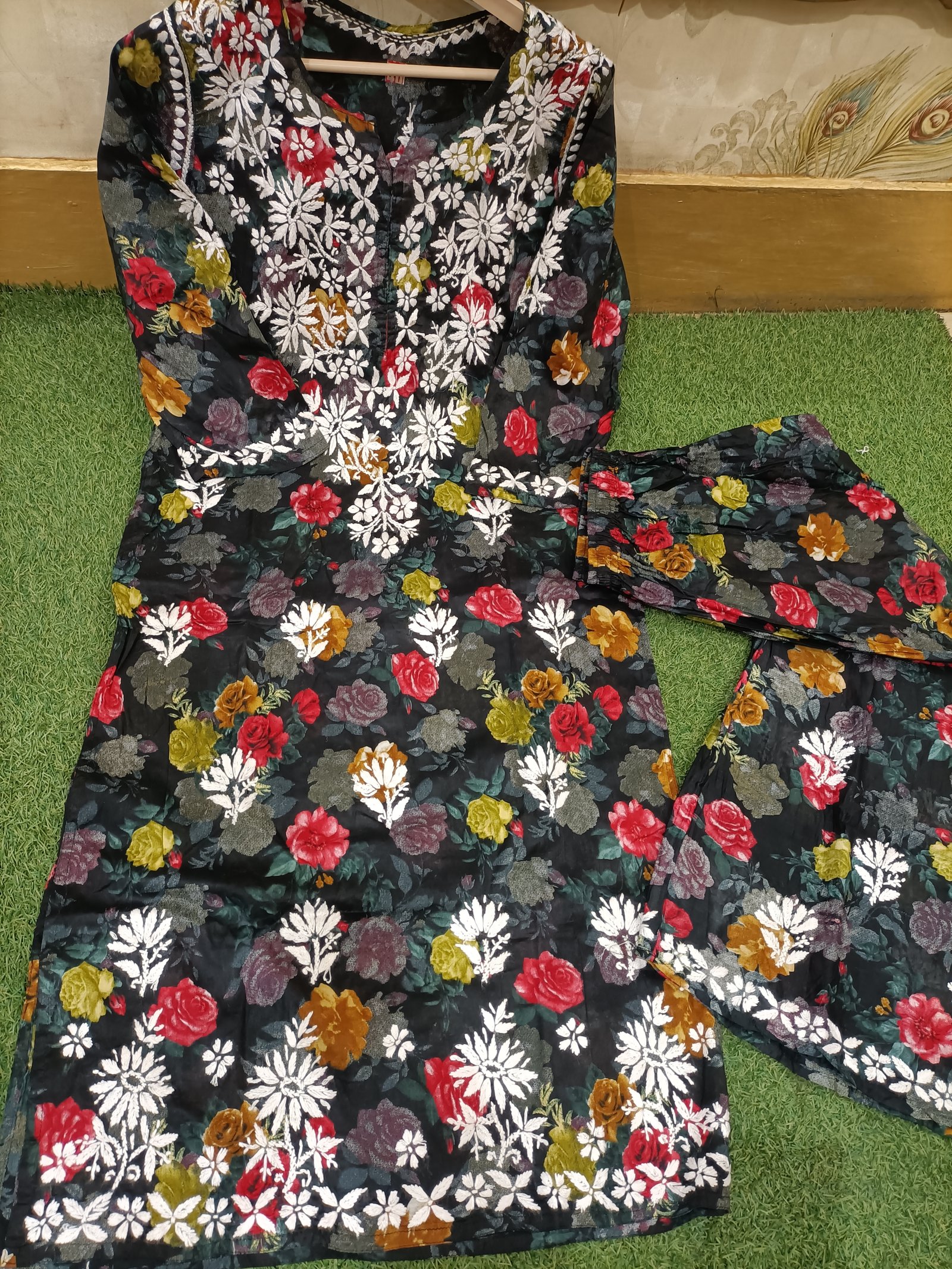 Mull cotton Chikan suits