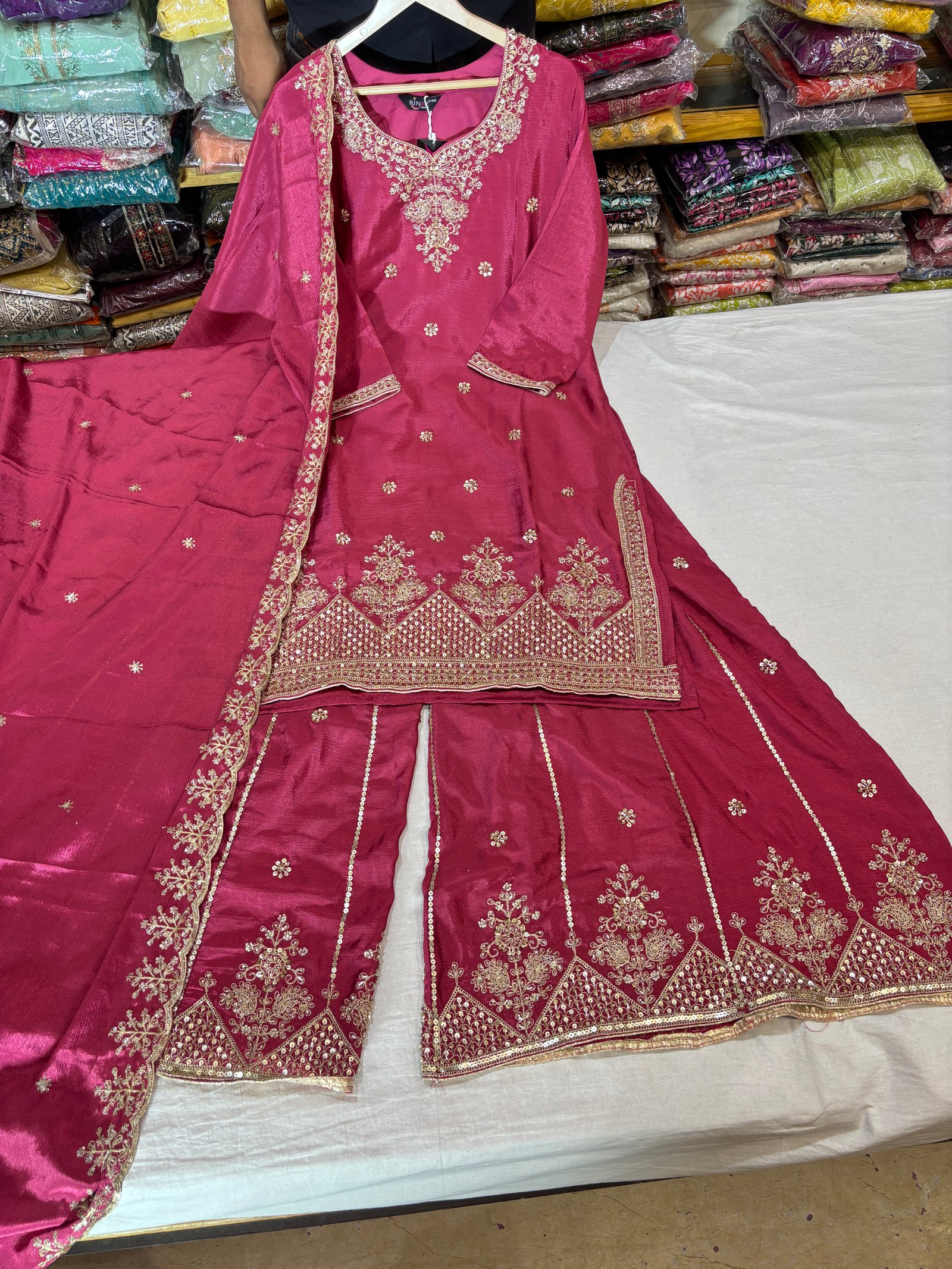 party wear  plazo set 