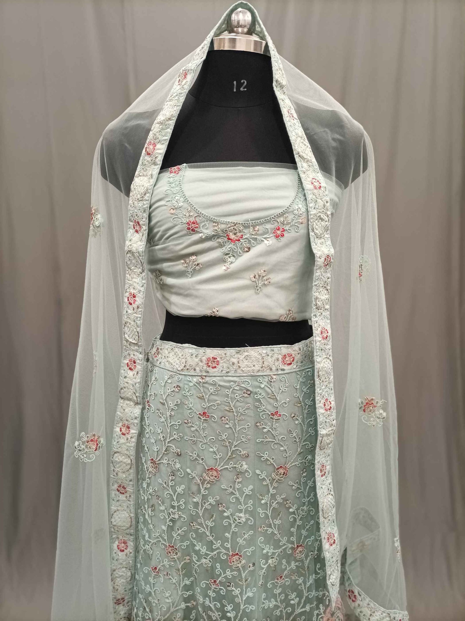 Party wear Lehenga and choli with Multi Sequence work