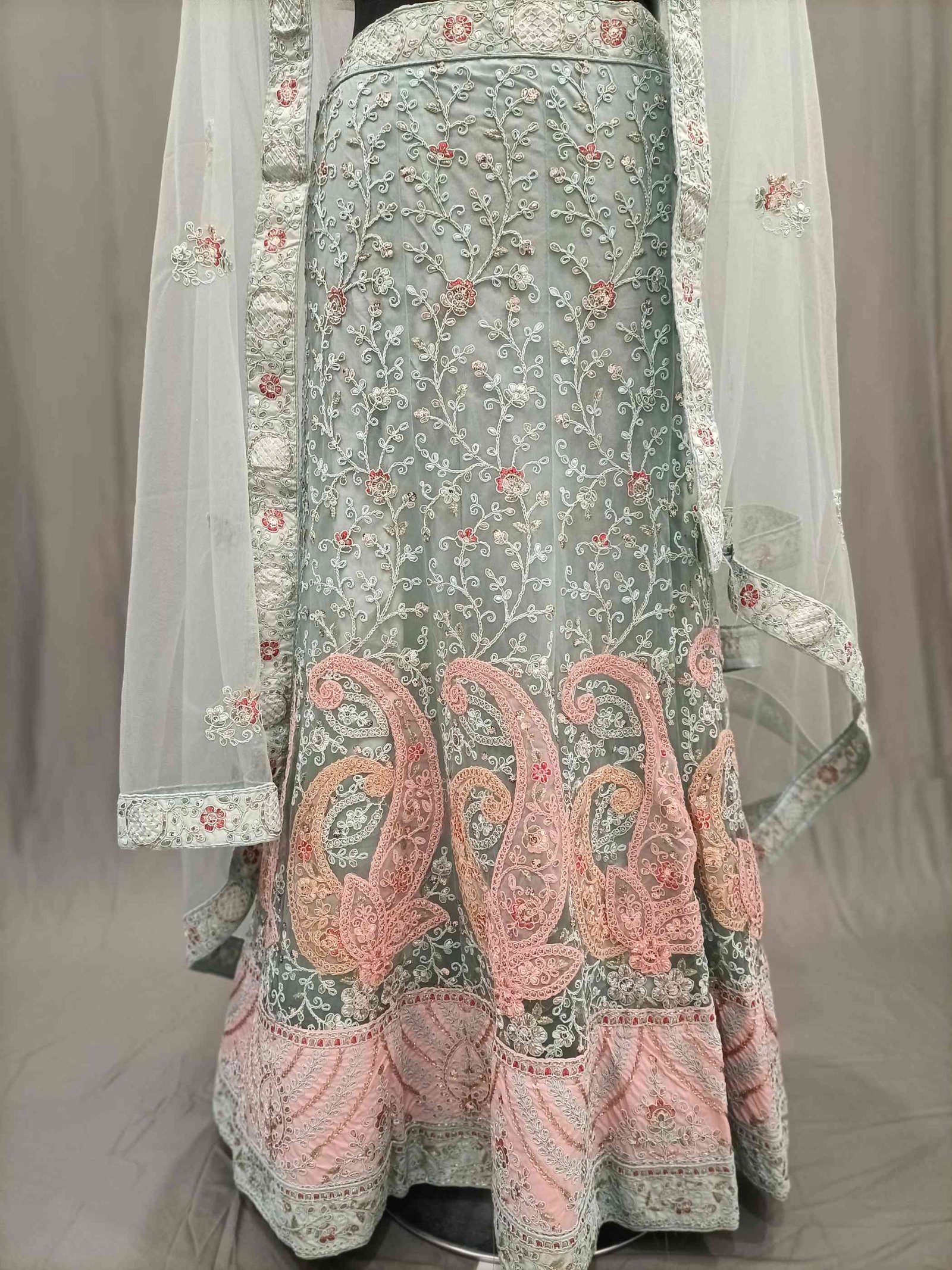 Party wear Lehenga and choli with Multi Sequence work